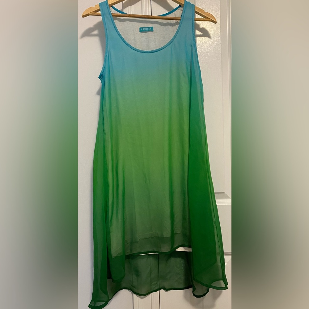 Blue-Green Ombre Dress
